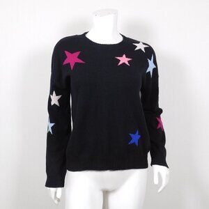 Rails Presley Black Cosmo Star Long Sleeve Sweater Women's S (GG*)